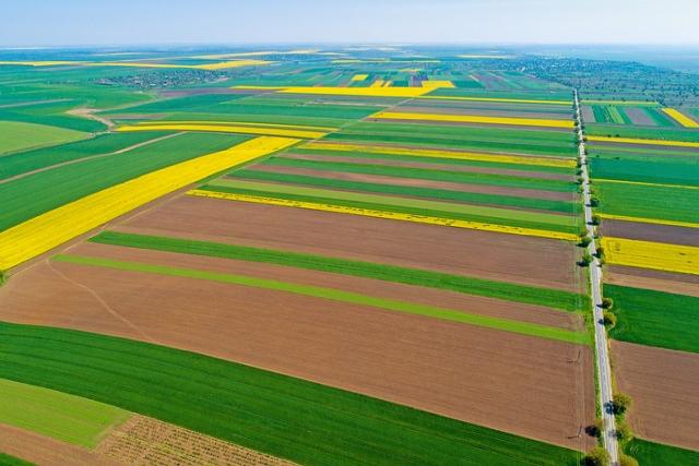 drone paisaje agricola
